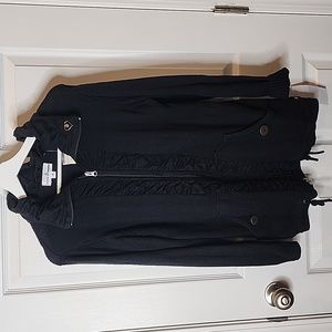 NWT Neon Buddha Open Knit Jasmine Cardigan in Black, Women's Size Medium